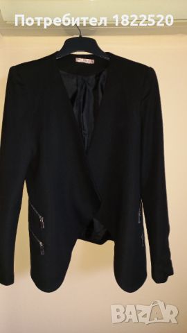 Черно елегантно сако, снимка 1 - Сака - 45806181