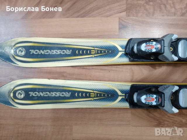 Детски ски комплект: карвинг ски Rossignol 100cm + подарък-щеки, снимка 5 - Зимни спортове - 53065373