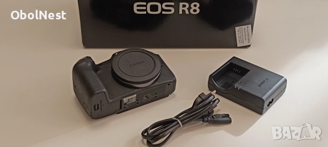 Canon EOS R8 Тяло + оригинална батерия | Като нов | В гаранция!, снимка 2 - Камери - 52562957