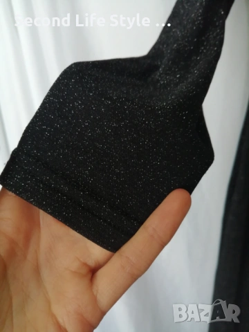 Дълга блестяща дамска рокля по тялото с кристали под бюста р-р M (EU 38), снимка 6 - Рокли - 54157735