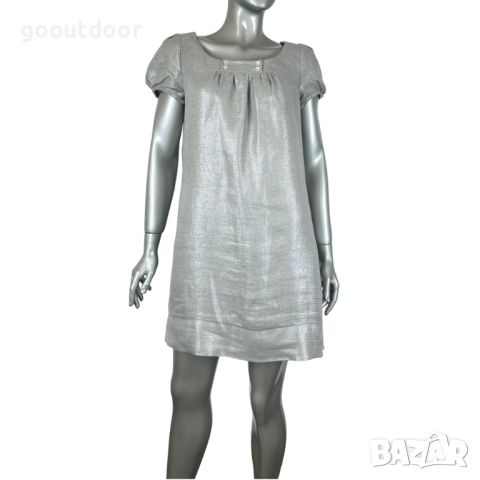 Рокля Sandro glitter linen dress, снимка 1 - Рокли - 46172951