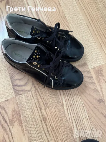 Дамски кецове WALTLAUFER- номер 38 - естествен лак, снимка 2 - Кецове - 50075915