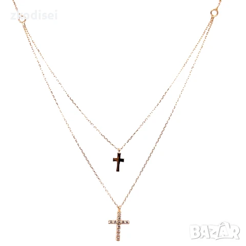 Златно колие 2,08гр. 46,0см. 14кр. проба:585 модел:32104-1, снимка 1