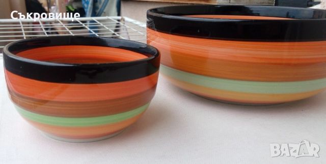 Лот шарени паници - купи подходящи за микровълнова, снимка 4 - Чинии - 52977268