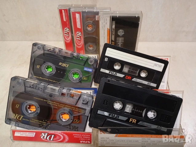 Лот от няколко аудио касети FUJI DR 60/ 90/ FR 60 нормални ленти
