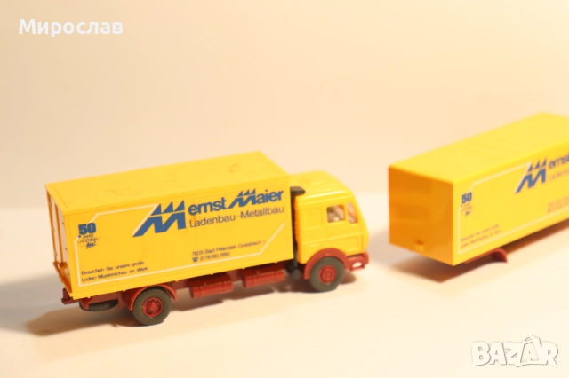 WIKING H0 1/87 MERCEDES TIR КАМИОН МОДЕЛ, снимка 4 - Колекции - 52529069