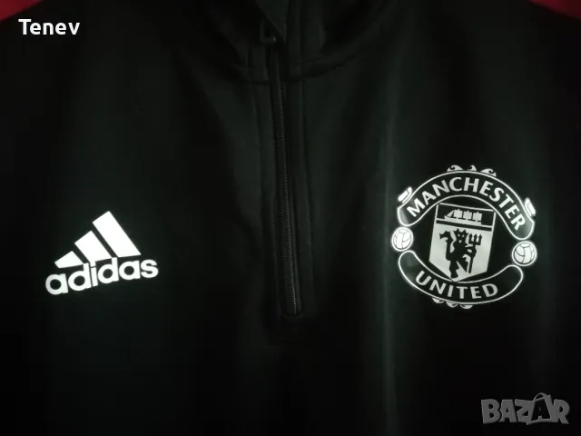 Manchester United Adidas оригинално горнище блуза L Манчестър Юнайтед, снимка 5 - Спортни дрехи, екипи - 48988122