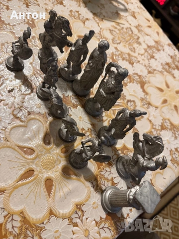 Метални фигури за шах., снимка 2 - Колекции - 53974638