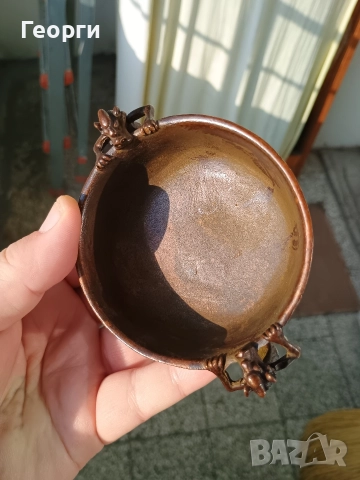Бронзова купичка-6, снимка 4 - Антикварни и старинни предмети - 52636096