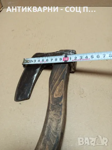 Стара Ръчно Кована Ловно Рибарска Брадвичка Номер 3. Тегло 0.650кг., снимка 13 - Антикварни и старинни предмети - 50436395