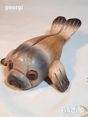 дървена статуетка дърворезба тюлен 28/4