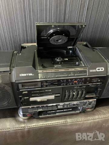 JVC-PCV2  VINTAGE RETRO BOOMBOX радио касетофон, снимка 5 - Радиокасетофони, транзистори - 54016392