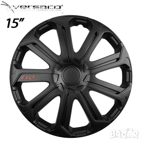 4 Броя Тасове за джанти 15'' Versaco Evo Black