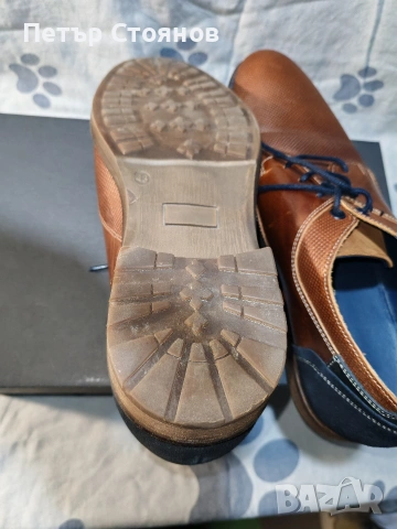 Елегантни мъжки обувки от естествена кожа Oliver Jacob №43, снимка 8 - Ежедневни обувки - 53794513