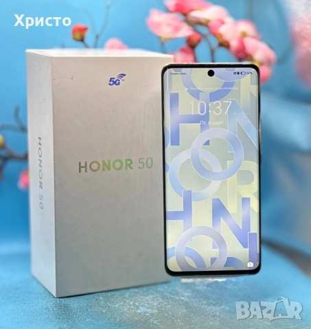 Honor 50, Dual SIM, 256GB, 8GB RAM, 5G, FROST CRYSTAL , снимка 5 - Други - 53732636