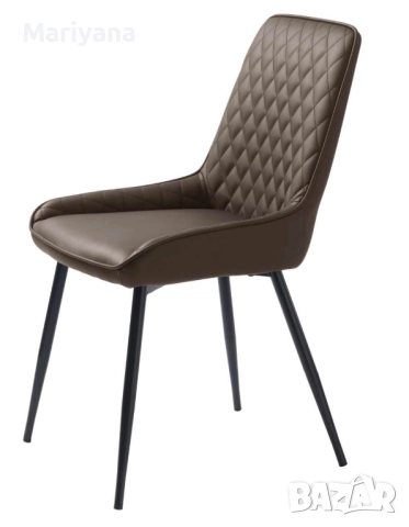🔥 НОВИ СТОЛОВЕ / КРЕСЛА MILTON – КАФЯВА ЕКО КОЖА