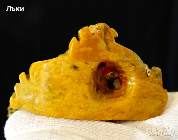 Мастилница от сапунен камък с прасенце. , снимка 5 - Антикварни и старинни предмети - 54058931