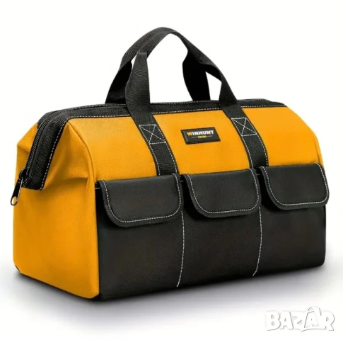 Професионална Тежкотоварна Чанта/Сак за Инструменти – WINHUNT, Жълто и Черно, Куфар!, снимка 4 - Чанти - 50627258