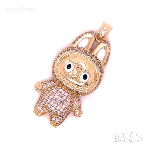 Златен медальон Labubu 5,59гр. 14кр. проба:585 модел:33831-3, снимка 3 - Колиета, медальони, синджири - 51612864