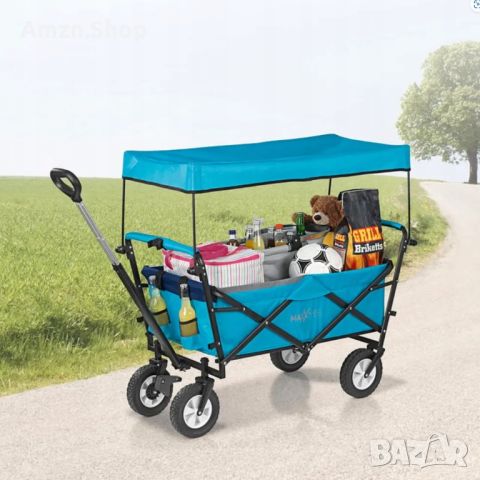 Сгъваемата ръчна количка за плаж къмпинг транспортна количка, снимка 2 - Къмпинг мебели - 45319660