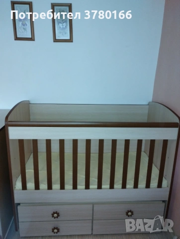 Бебешка кошара легло, снимка 2 - Бебешки легла и матраци - 53578445