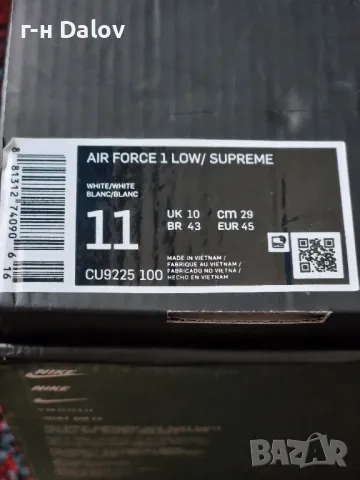 Nike Air Force 1 Low Supreme, снимка 5 - Маратонки - 47914068