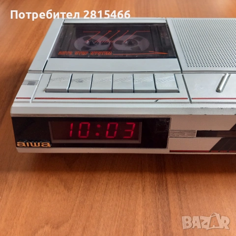 Радио касетофон с часовник и будилник, снимка 6 - Радиокасетофони, транзистори - 46880545