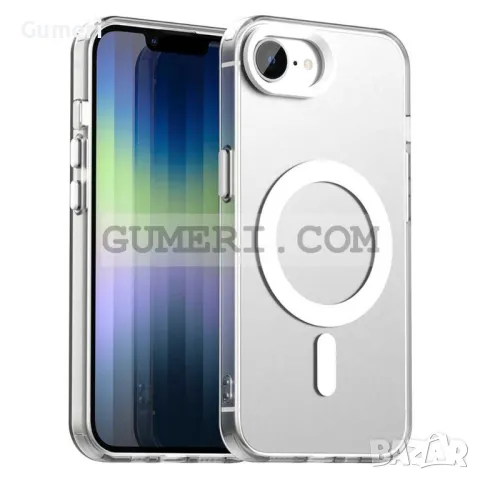 Хибриден Magsafe Мат Кейс за Apple iPhone 16e, снимка 3 - Калъфи, кейсове - 50008555