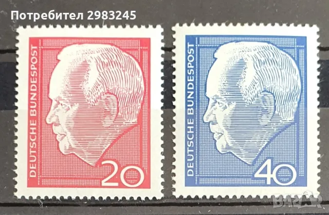 Германия 1964, снимка 1 - Филателия - 47234418