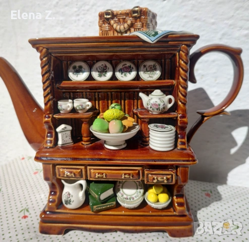 Подписан рядък чайник Portmeirion Botanic Garden Cardew