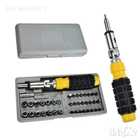 Комплект инструменти AIWA в кутия 41 бр, снимка 2 - Куфари с инструменти - 53843040