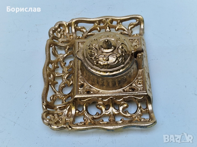 Стара мастилница, снимка 5 - Антикварни и старинни предмети - 51584981