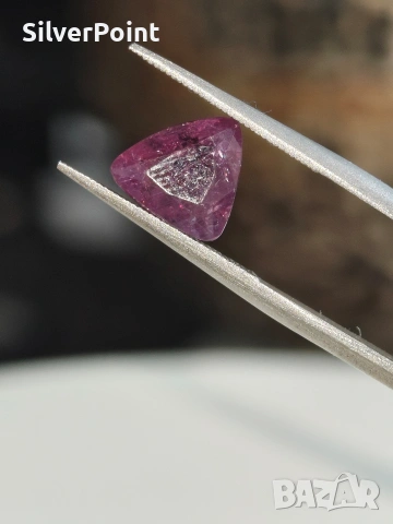 Сапфир голям от Кашмир не нагряван , снимка 6 - Други - 54274059