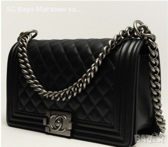 Chanel le boy дамска чанта лукс код 110, снимка 3 - Чанти - 46184508