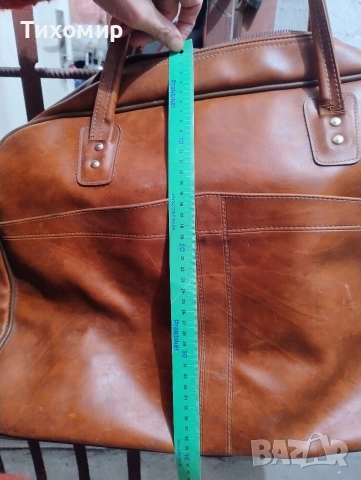 Голяма кожена чанта за път / Сак от естествена кожа, снимка 7 - Чанти - 52594140