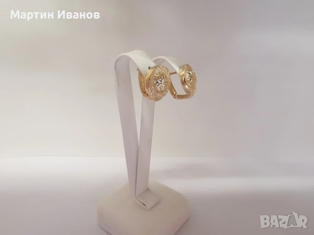 Златни обеци 07, снимка 2 - Обеци - 51284281