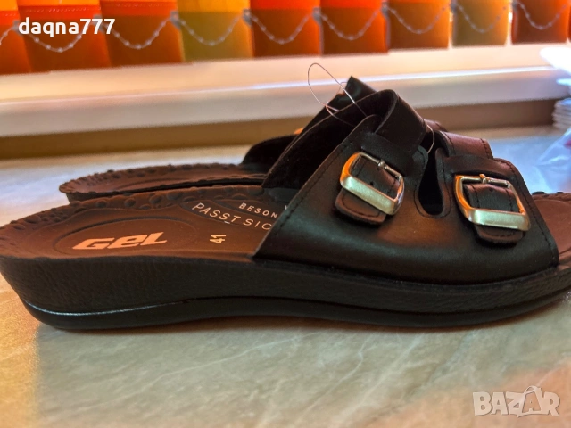 Немски Нови анатомични чехли 41 номер, снимка 3 - Чехли - 53173501