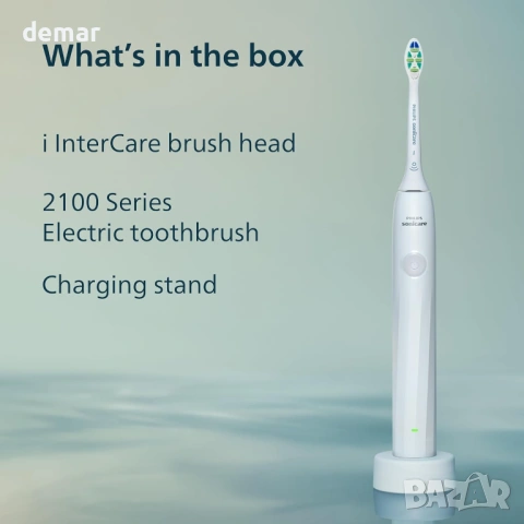 Електрическа четка за зъби Philips Sonicare серия 2000, бяла,HX4021/01, снимка 8 - Други - 53705701