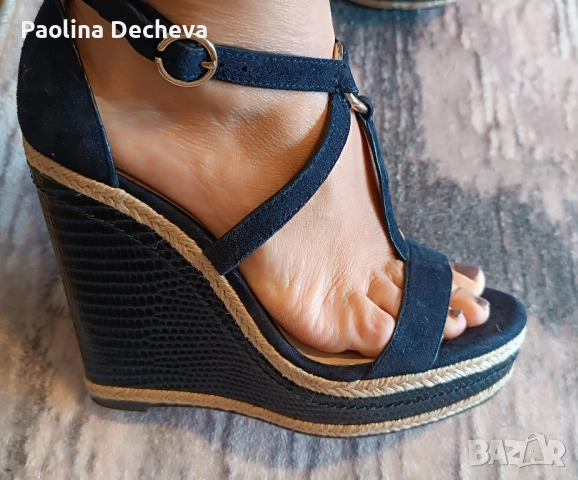 Massimo Dutti обувки на платформа , снимка 3 - Дамски обувки на ток - 51952153