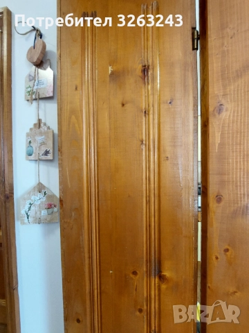 Продавам 3 масивни врати от чам в отлично състояние.  1500 лв., снимка 4 - Интериорни врати - 52356376