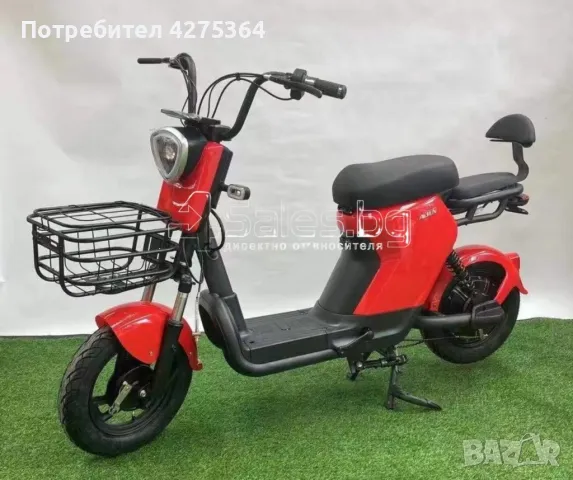 Електрическата тротинетка-скутер с кош, снимка 4 - Велосипеди - 49737823