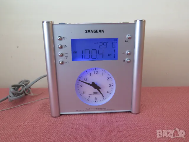 Sangean RCR-1 AM/FM Atomic Clock Digital Analog Clock Radio, снимка 3 - Радиокасетофони, транзистори - 46901647