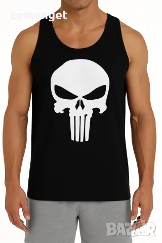 NEW! Мъжки FITNESS потници THE PUNISHER! Или с ТВОЯ идея!, снимка 3 - Тениски - 41244715