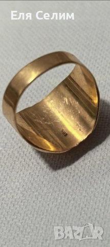 Мъжки 14к пръстен, снимка 3 - Пръстени - 52447295