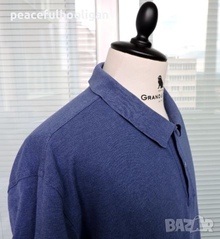 Gant Mens Cotton Pique Short Sleeve Casual Polo T-Shirt Dark Grey Size 2XL, снимка 7 - Тениски - 46295746