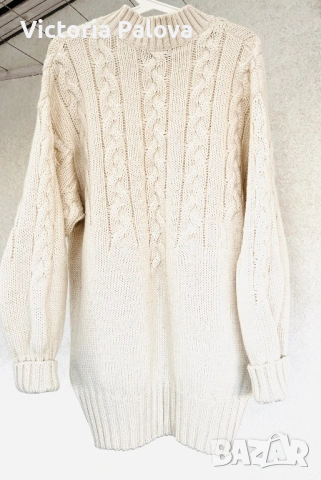 Зимен пуловер унисекс STEFANEL - автентичен италиански шик от чиста нова вълна, снимка 4 - Блузи с дълъг ръкав и пуловери - 53031084