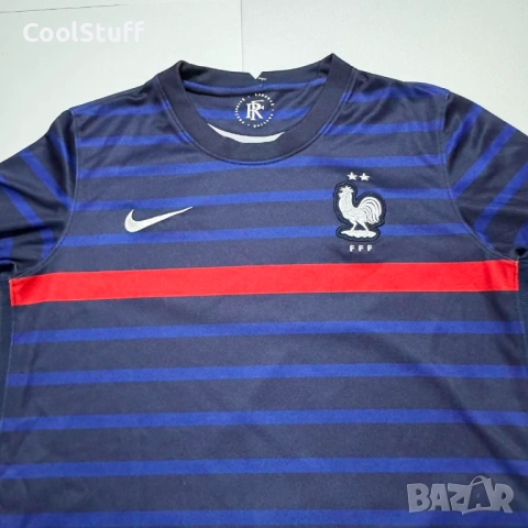 Футболна Тениска Nike France FFF 2020/22 Размер S, снимка 2 - Тениски - 53927630