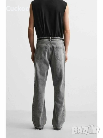Zara Flare Fit Jeans - 46 НОВИ, снимка 8 - Дънки - 53582953