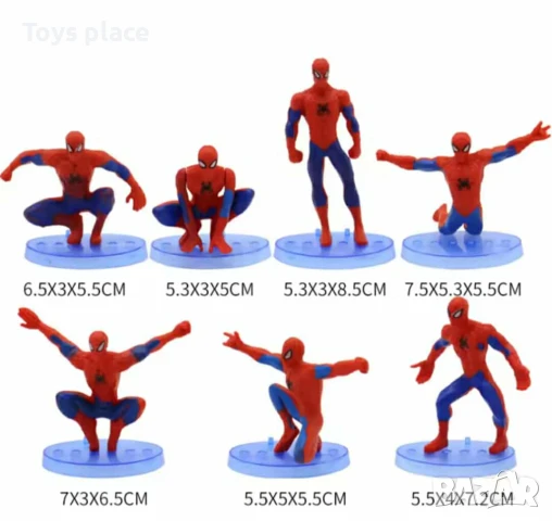 Лот фигурки Спайдърмен Spiderman фигурки за торта или игра , снимка 3 - Фигурки - 50723147