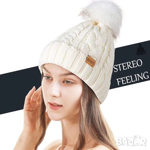 Зимна двуслойна шапка, снимка 3 - Шапки - 52341068